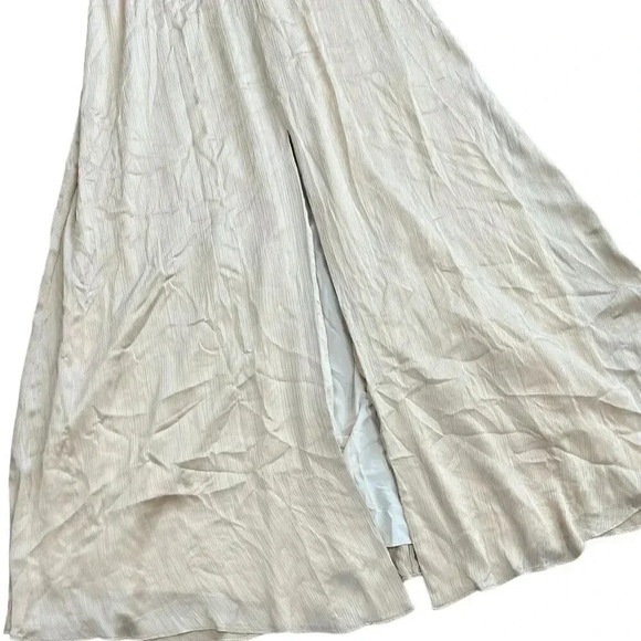 Sachin & Babi Champagne Puff Sleeve Alli Maxi Gown 4 - Picture 3 of 8